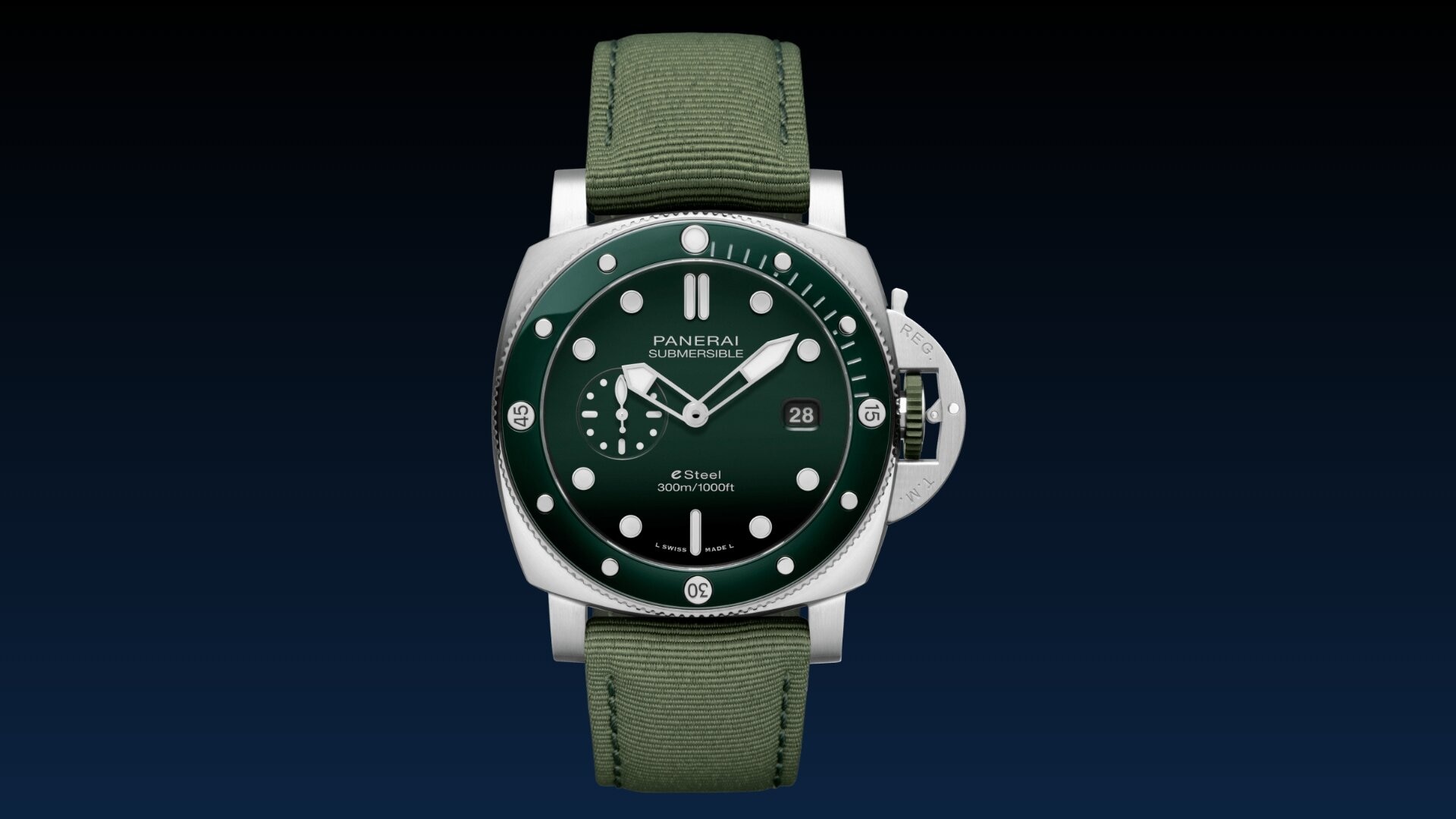 Panerai Submersible QuarantaQuattro eSteel Verde Smeraldo