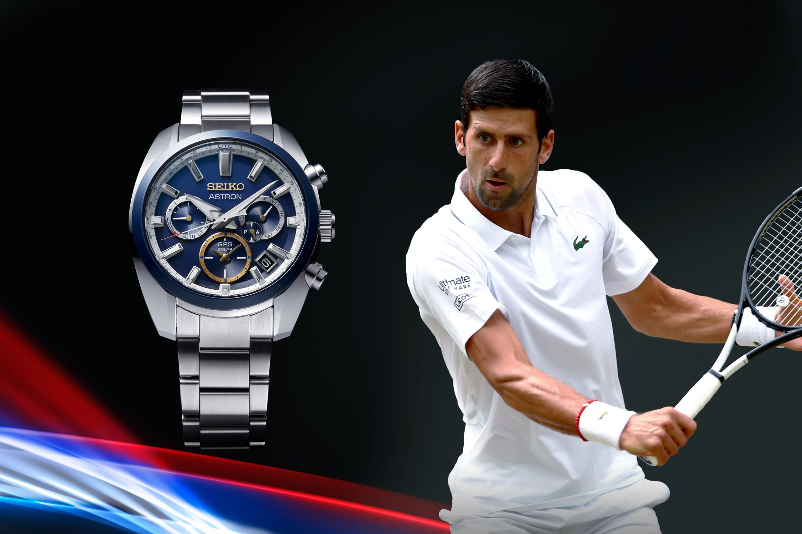 Tennis legend Novak Djokovic is also a Seiko brand ambassador 
